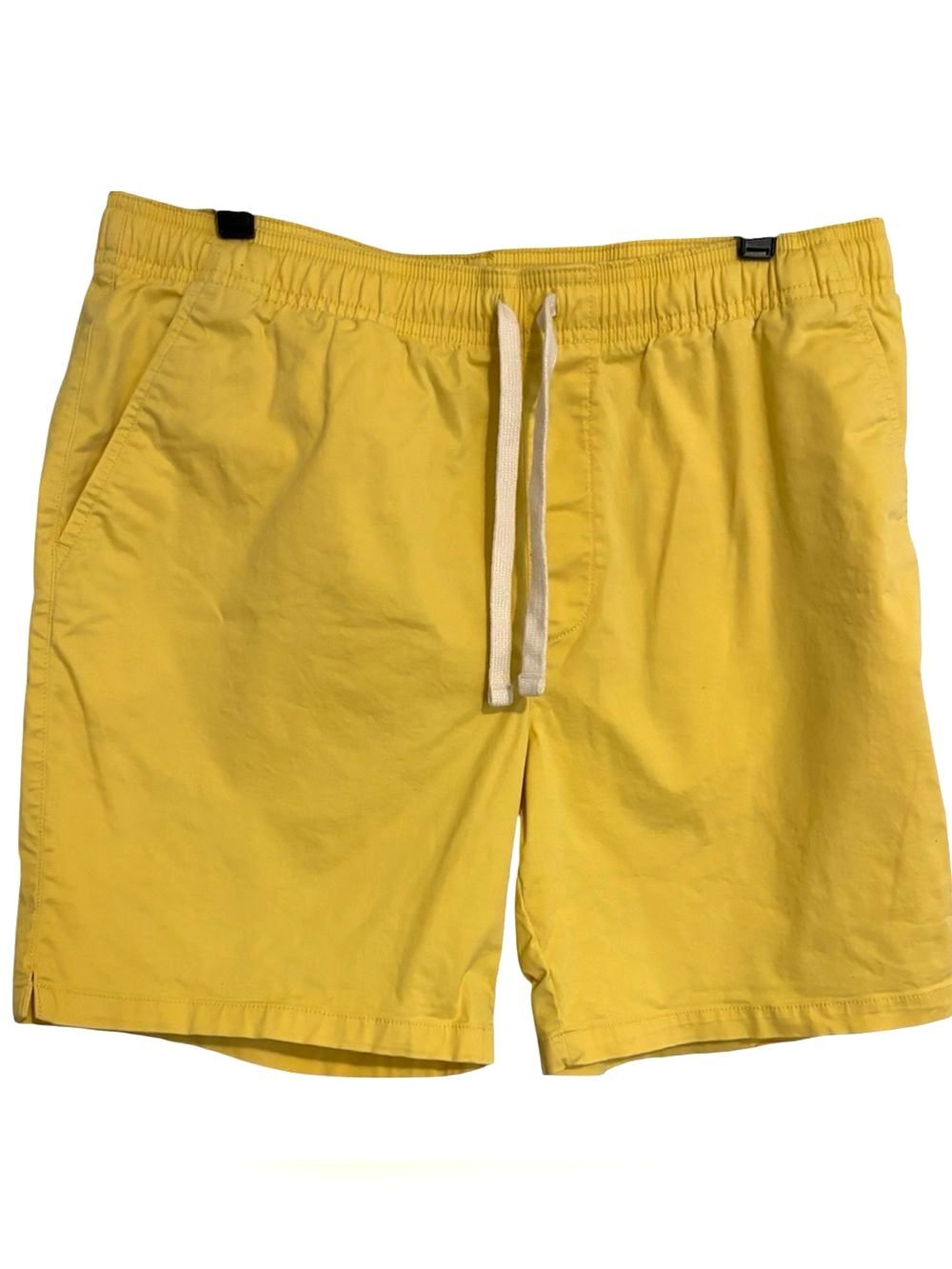 Goodfellow & Co Yellow Elastic Waist Shorts with Drawcord